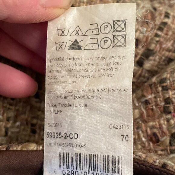 Hugo Boss Tweed Wool blend Miniskirt in Brown/Tan-Size 2 - Picture 10 of 10